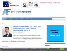 Tablet Screenshot of elasesorfinanciero.com